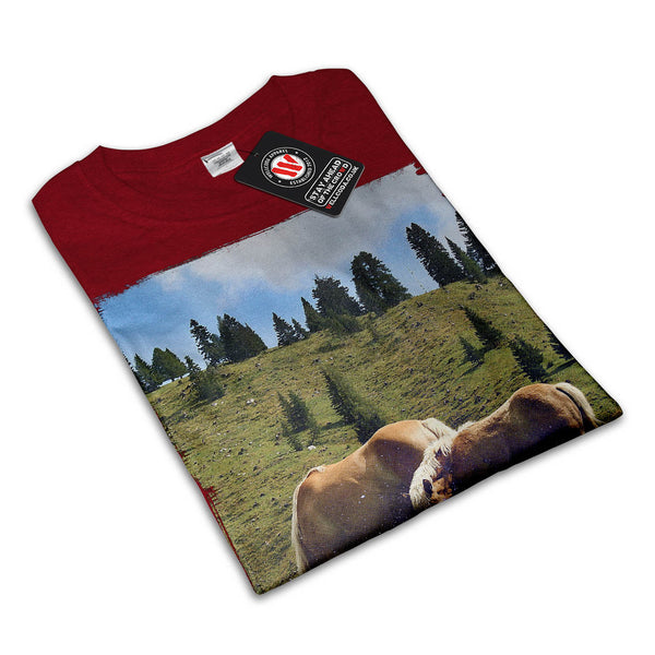 Foal & Mama Horse Mens T-Shirt