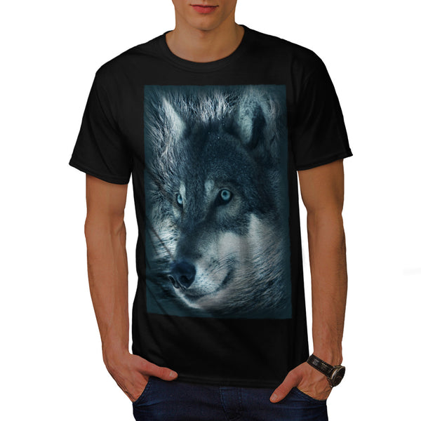 Lonely Wolf Stare Mens T-Shirt