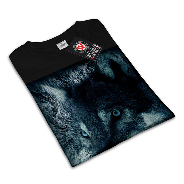 Lonely Wolf Stare Womens T-Shirt