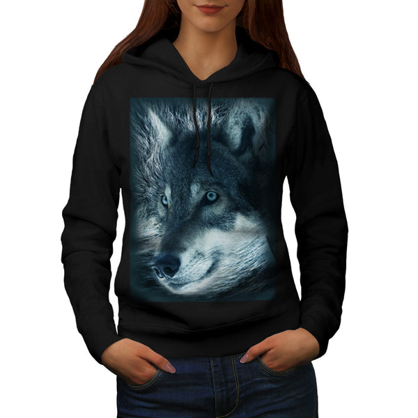 Lonely Wolf Stare Womens Hoodie