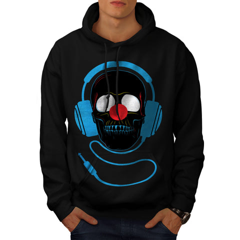 Headphone Skull Face Mens Hoodie