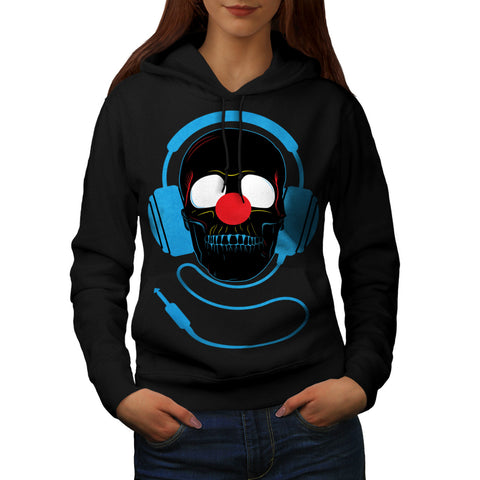 Headphone Skull Face Womens Hoodie