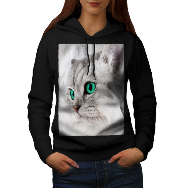 Cute Looking Kitten Womens Hoodie