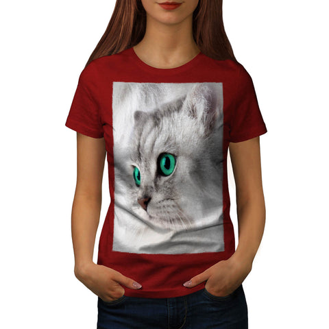 Cute Looking Kitten Womens T-Shirt