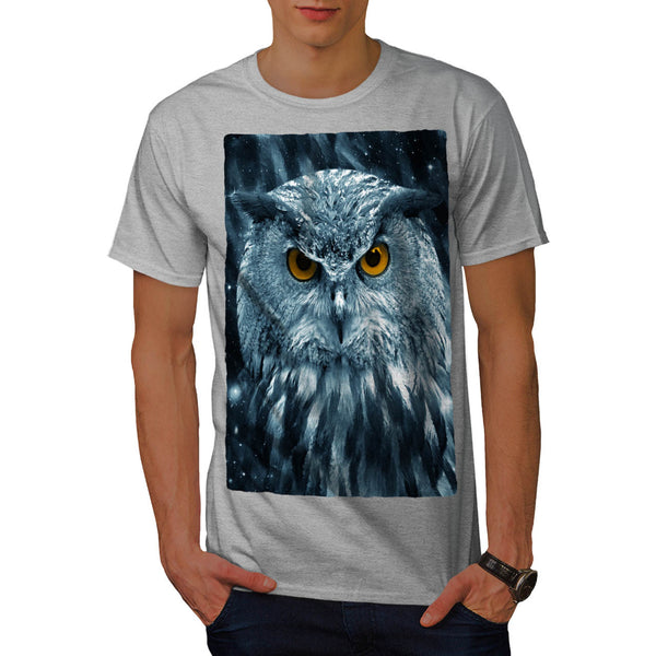 Wild Looking Owl Mens T-Shirt