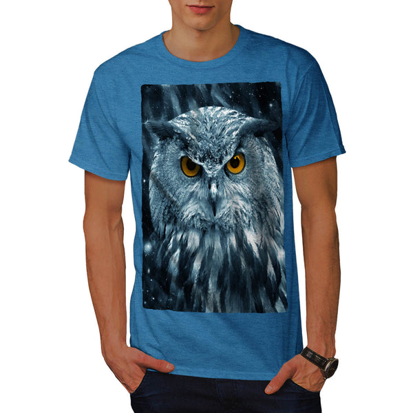 Wild Looking Owl Mens T-Shirt