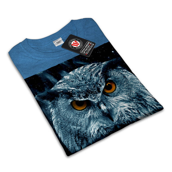 Wild Looking Owl Womens T-Shirt