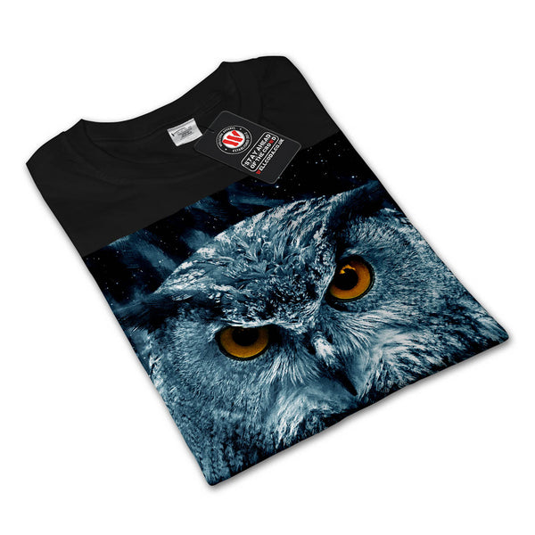 Wild Looking Owl Womens Long Sleeve T-Shirt