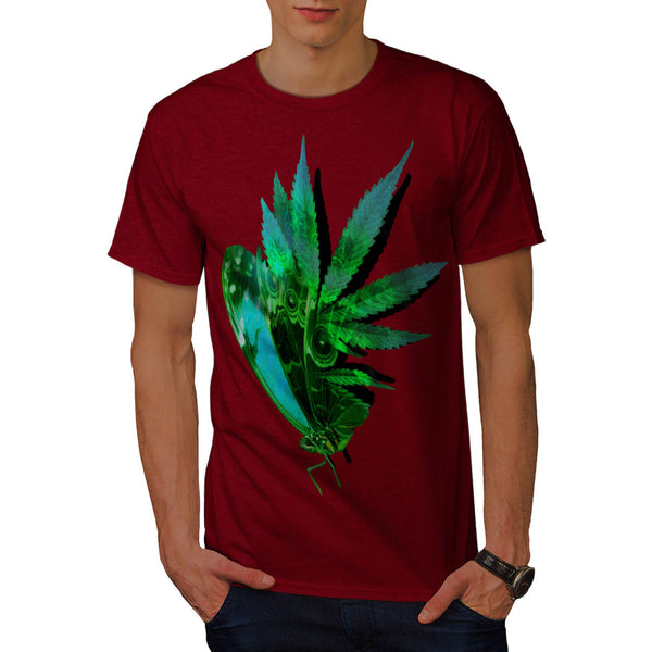 Marijuana Butterfly Mens T-Shirt