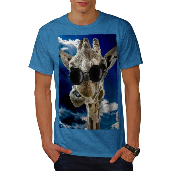 Goofy Giraffe Head Mens T-Shirt