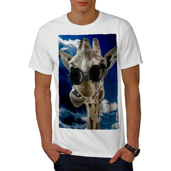 Goofy Giraffe Head Mens T-Shirt