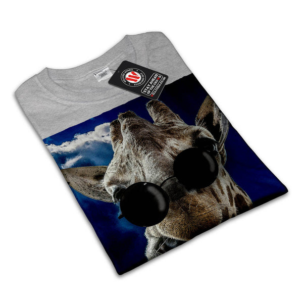 Goofy Giraffe Head Mens T-Shirt