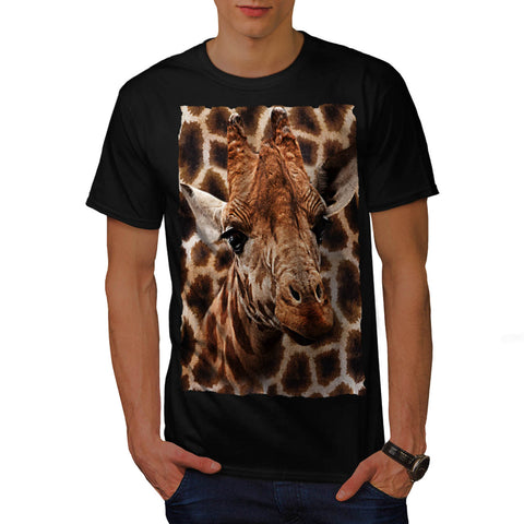 Giraffe Coat Pattern Mens T-Shirt