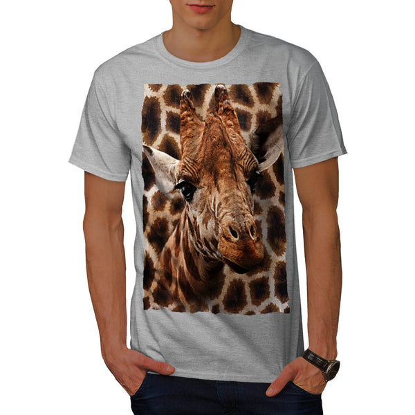 Giraffe Coat Pattern Mens T-Shirt