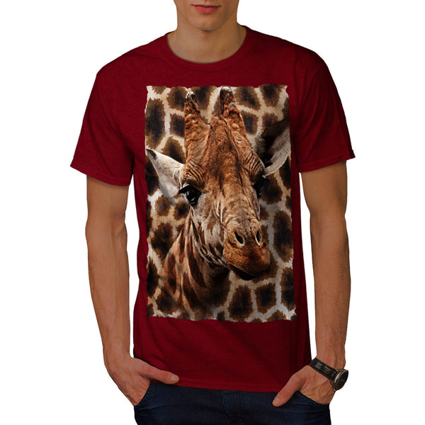 Giraffe Coat Pattern Mens T-Shirt