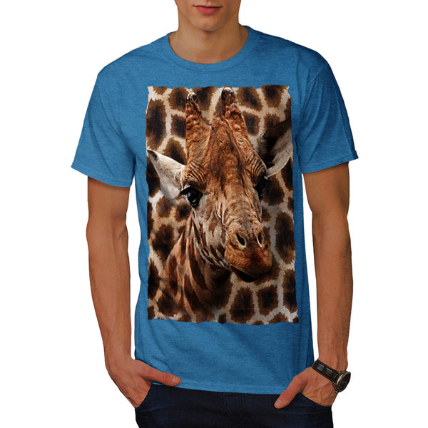 Giraffe Coat Pattern Mens T-Shirt