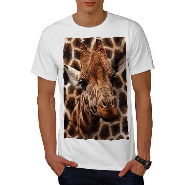 Giraffe Coat Pattern Mens T-Shirt