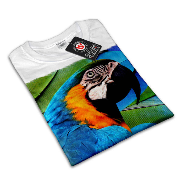 Tropical Parrot Bird Womens T-Shirt