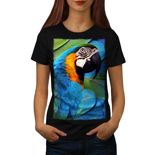 Tropical Parrot Bird Womens T-Shirt