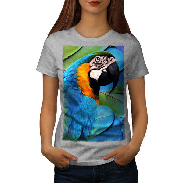 Tropical Parrot Bird Womens T-Shirt