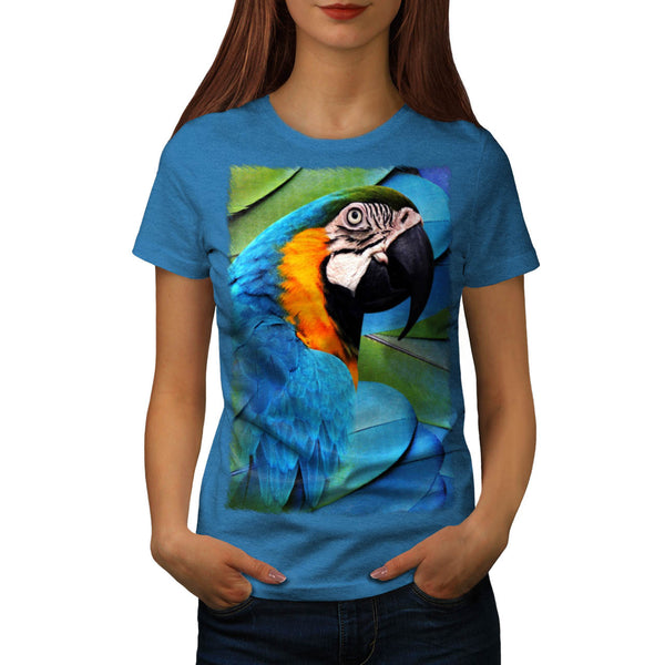 Tropical Parrot Bird Womens T-Shirt