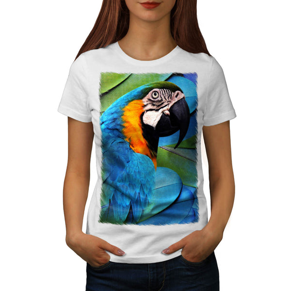 Tropical Parrot Bird Womens T-Shirt