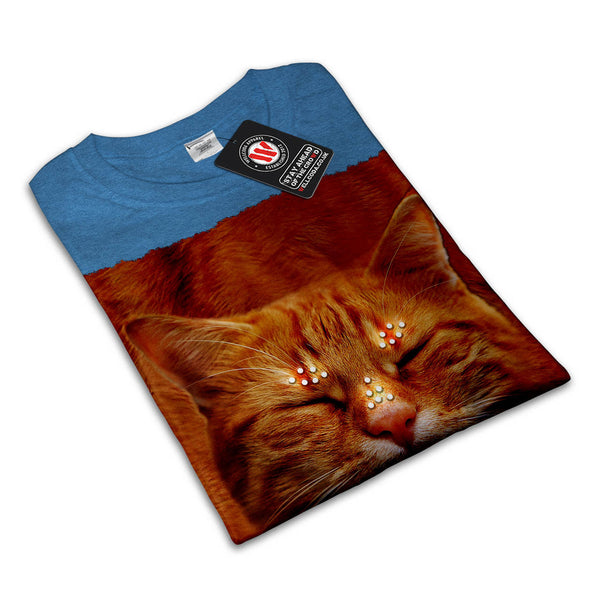 Happy Kitten Head Womens T-Shirt