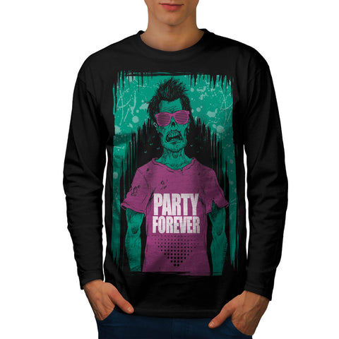 Zombie Monster Party Mens Long Sleeve T-Shirt