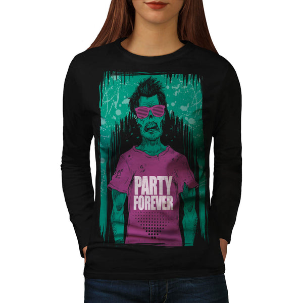Zombie Monster Party Womens Long Sleeve T-Shirt