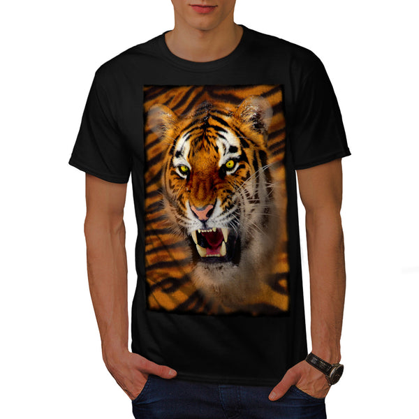 Furious Tiger Look Mens T-Shirt