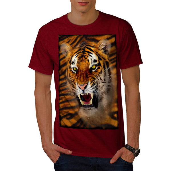 Furious Tiger Look Mens T-Shirt