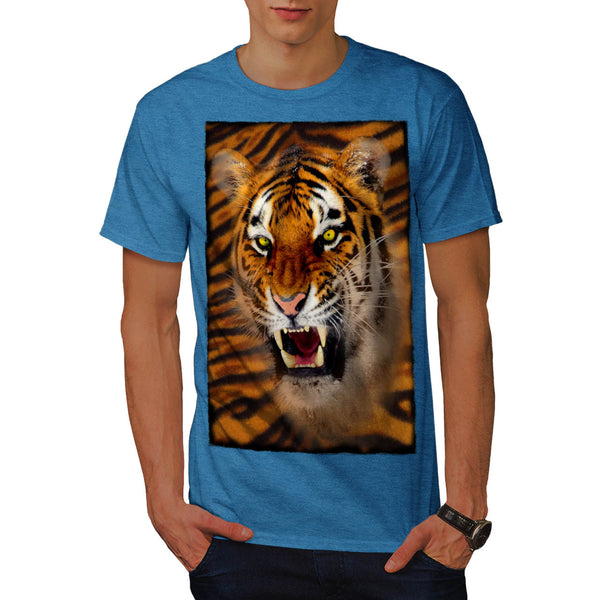 Furious Tiger Look Mens T-Shirt