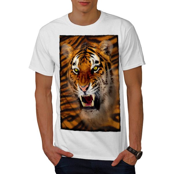 Furious Tiger Look Mens T-Shirt