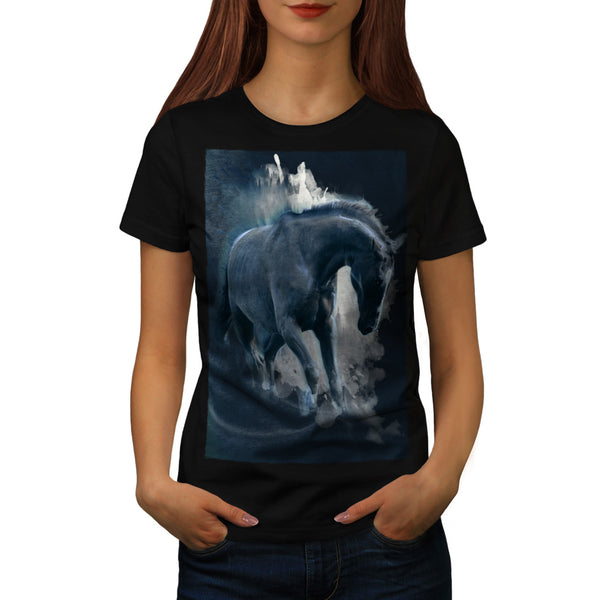 Mysterious Horse Womens T-Shirt