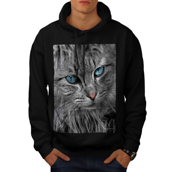 Majestic Kitten Face Mens Hoodie