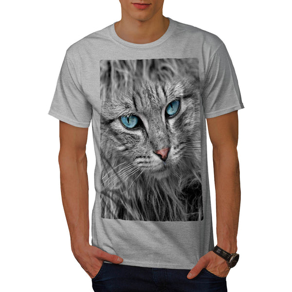 Majestic Kitten Face Mens T-Shirt