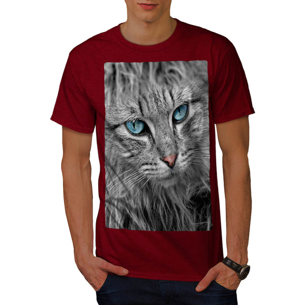 Majestic Kitten Face Mens T-Shirt