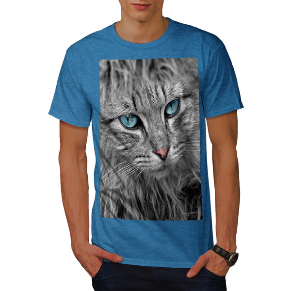 Majestic Kitten Face Mens T-Shirt