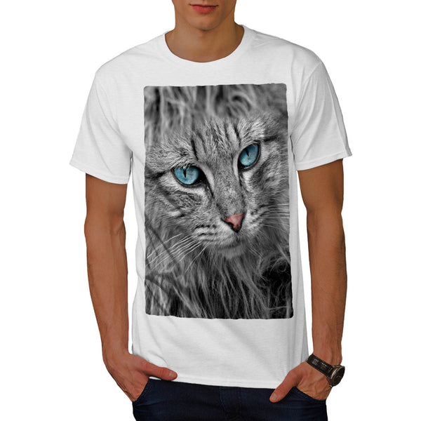 Majestic Kitten Face Mens T-Shirt