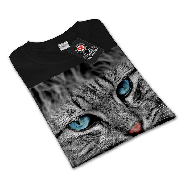 Majestic Kitten Face Mens Long Sleeve T-Shirt