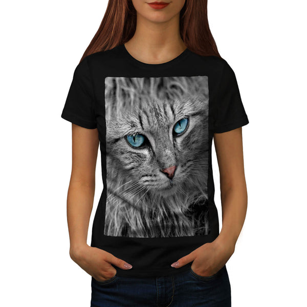 Majestic Kitten Face Womens T-Shirt