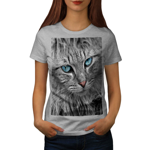 Majestic Kitten Face Womens T-Shirt