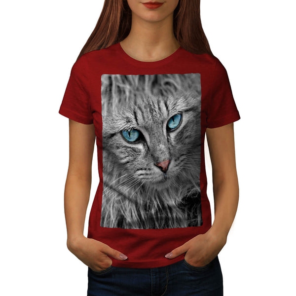 Majestic Kitten Face Womens T-Shirt