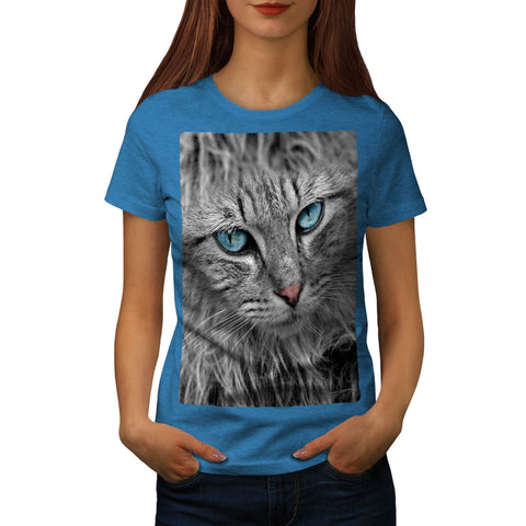 Majestic Kitten Face Womens T-Shirt