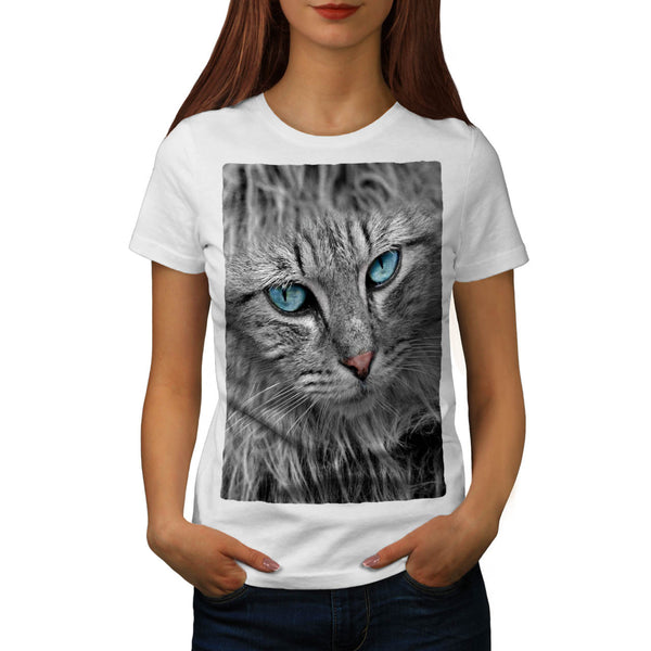 Majestic Kitten Face Womens T-Shirt