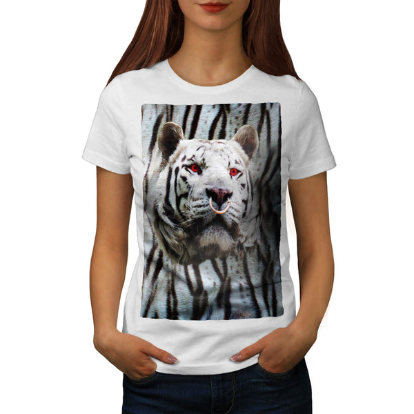 White Tiger Fashion Womens T-Shirt