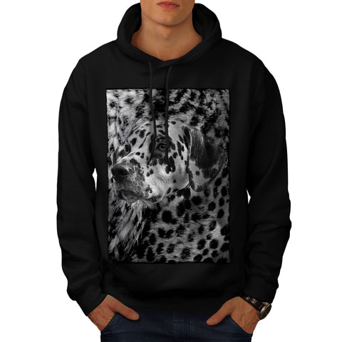 Dalmatian Dog Face Mens Hoodie