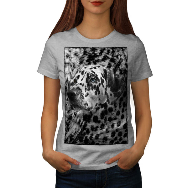Dalmatian Dog Face Womens T-Shirt