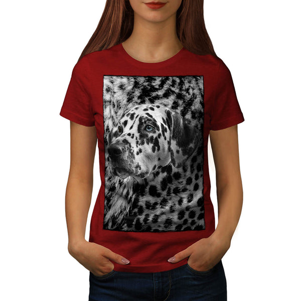 Dalmatian Dog Face Womens T-Shirt