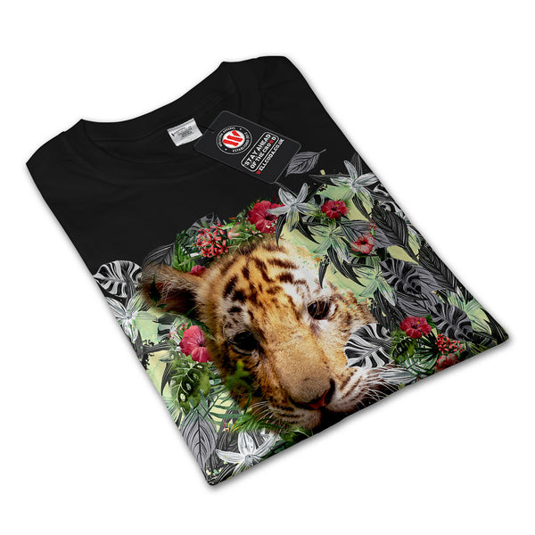 Tiger Among Grass Womens Long Sleeve T-Shirt